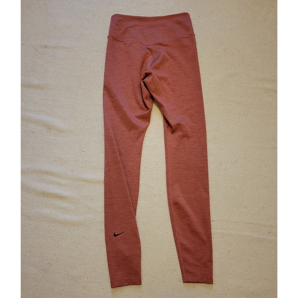 Womens Nike Dri fit leggings in a beautiful rose/brown color size small - Picture 1 of 6
